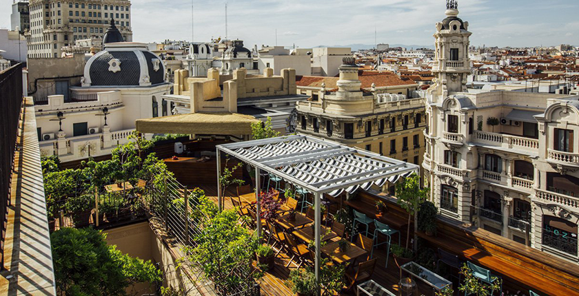 Rooftop de Madrid hipster