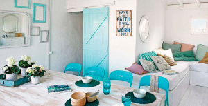 decora tu casa de verano casa tonos azules y madera